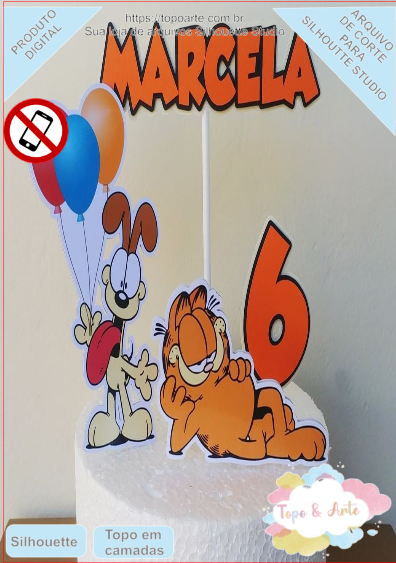ARQUIVO de Corte Topo de Bolo Garfield - 04