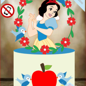 ARQUIVO de Corte Topo de Bolo Branca de Neve - 03
