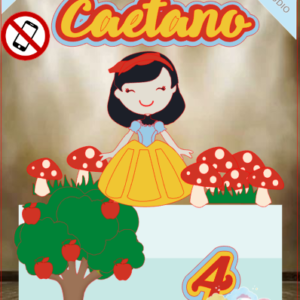 ARQUIVO de Corte Topo de Bolo Branca de Neve - 14