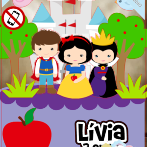 ARQUIVO de Corte Topo de Bolo Branca de Neve - 15