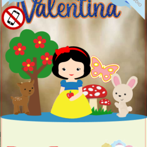ARQUIVO de Corte Topo de Bolo Branca de Neve Baby Cute - 05