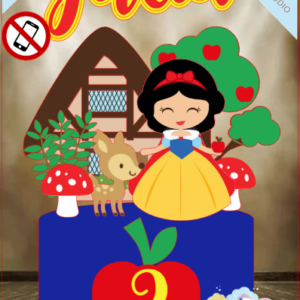 ARQUIVO de Corte Topo de Bolo Branca de Neve Baby Cute - 08