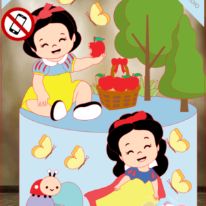 ARQUIVO de Corte Topo de Bolo Branca de Neve Baby Cute - 07