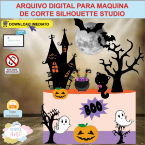 ARQUIVO de Corte Topo de Bolo Halloween - 05