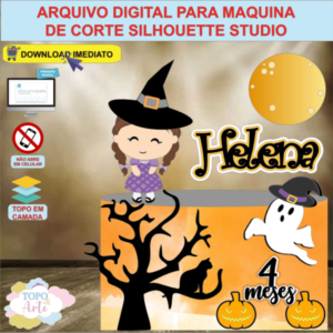 ARQUIVO de Corte Topo de Bolo Halloween Dia das Bruxas - 11
