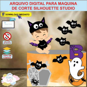 ARQUIVO de Corte Topo de Bolo Halloween Menino - 13