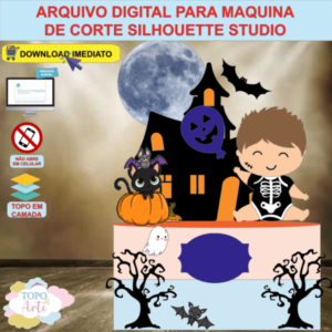 ARQUIVO de Corte Topo de Bolo Halloween Menino - 15