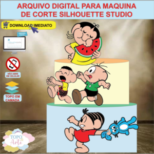ARQUIVO de Corte Topo de Bolo Turma da Monica - 23
