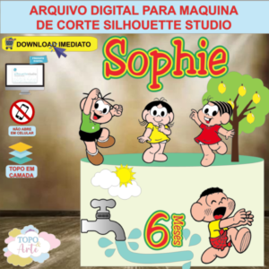 ARQUIVO de Corte Topo de Bolo Turma da Monica - 28
