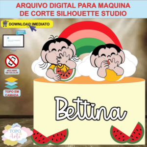 ARQUIVO de Corte Topo de Bolo Turma da Monica Apresenta Magali - 32