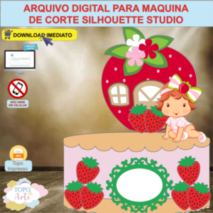 ARQUIVO de Corte Topo de Bolo Moranguinho - 05