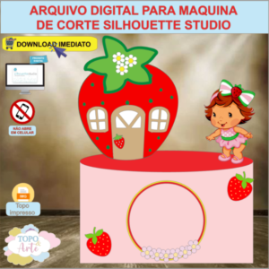 ARQUIVO de Corte Topo de Bolo Moranguinho - 09