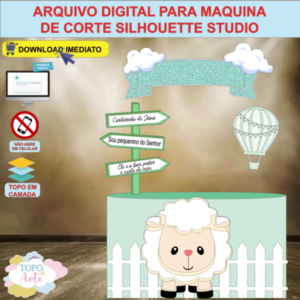 ARQUIVO de Corte Topo de Bolo Ovelha - 01
