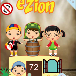 ARQUIVO de Corte Topo de Bolo  Turma do Chaves Kiko e Chiquinha e seu Madruga - 03