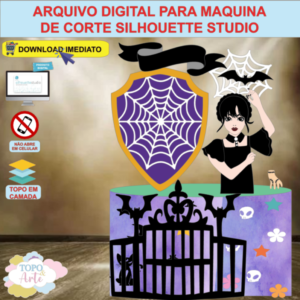ARQUIVO de Corte Topo de Bolo Wandinha Addams - 09