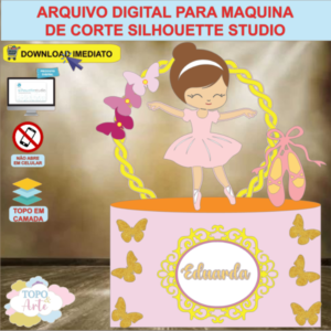 ARQUIVO de Corte Topo de Bolo Bailarina - 03