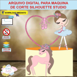 ARQUIVO de Corte Topo de Bolo Bailarina - 09
