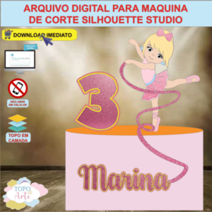 ARQUIVO de Corte Topo de Bolo Bailarina - 10
