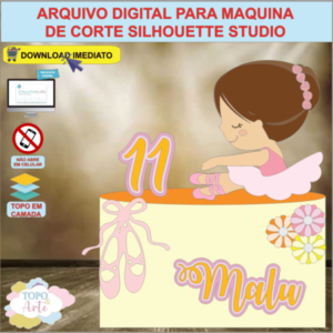 ARQUIVO de Corte Topo de Bolo Bailarina - 14