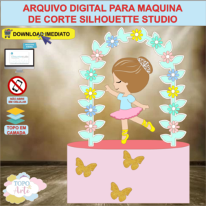 ARQUIVO de Corte Topo de Bolo Bailarina - 15