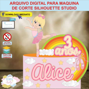ARQUIVO de Corte Topo de Bolo Bailarina - 19