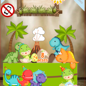 ARQUIVO de Corte Topo de Bolo Dinossauro - 18