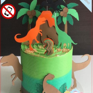 ARQUIVO de Corte Topo de Bolo Dinossauro - 21