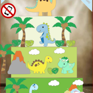 ARQUIVO de Corte Topo de Bolo Dinossauro - 22