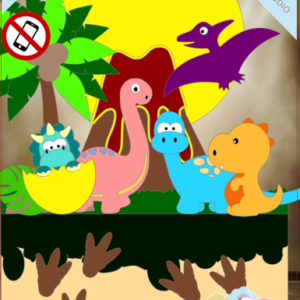 ARQUIVO de Corte Topo de Bolo Dinossauro - 11