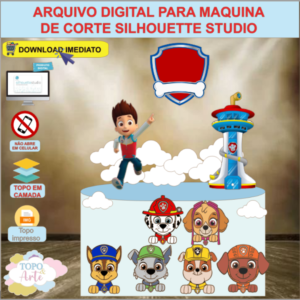 ARQUIVO de Corte Topo de Bolo Patrulha Canina - 02