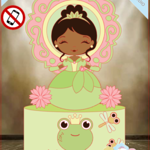 ARQUIVO de corte - Topo de bolo Barbie princesa 07