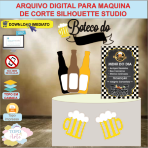 ARQUIVO de Corte Topo de Bolo Bar Boteco - 04