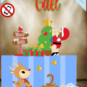 ARQUIVO de Corte Topo de Bolo Bebe de Natal- 24