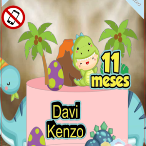 ARQUIVO de Corte Topo de Bolo Dinossauro - 26