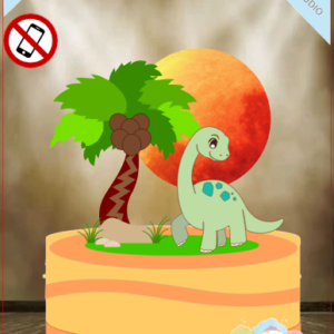 ARQUIVO de Corte Topo de Bolo Dinossauro - 27