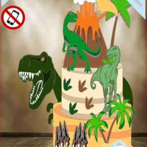 ARQUIVO de Corte Topo de Bolo Dinossauro - 30