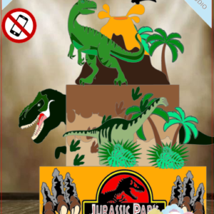 ARQUIVO de Corte Topo de Bolo Dinossauro - 32