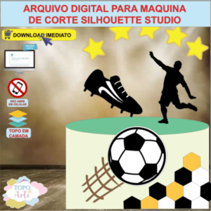 ARQUIVO de Corte Topo de Bolo Futebol - 01