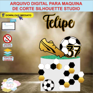 ARQUIVO de Corte Topo de Bolo Futebol - 17