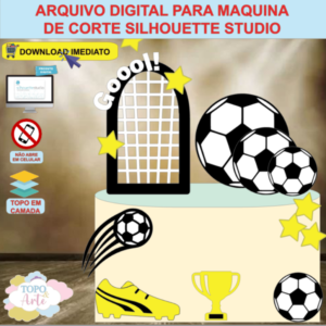ARQUIVO de Corte Topo de Bolo Futebol - 18