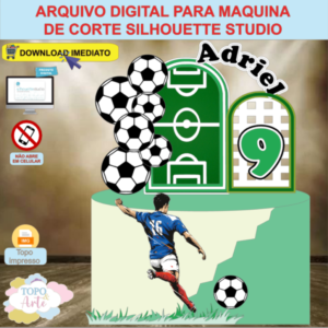ARQUIVO de Corte Topo de Bolo Futebol - 19