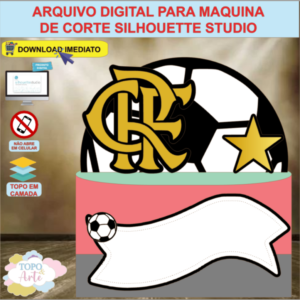 ARQUIVO de Corte Topo de Bolo Futebol Flamengo - 02