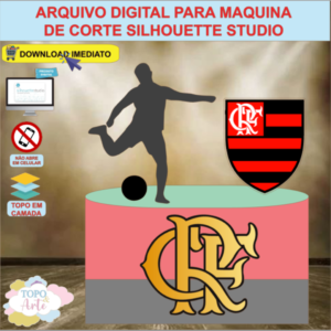 ARQUIVO de Corte Topo de Bolo Futebol Flamengo - 04