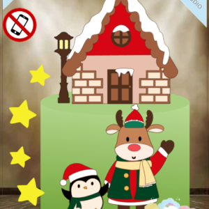 ARQUIVO de Corte Topo de Bolo Papai Noel Renna de Natal- 29