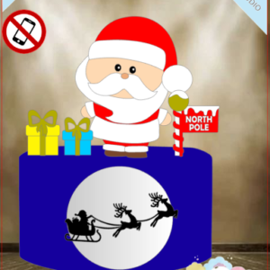ARQUIVO de Corte Topo de Bolo Papai Noel de Natal- 04