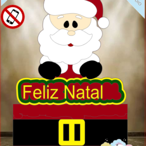 ARQUIVO de Corte Topo de Bolo Papai Noel de Natal- 09