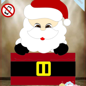 ARQUIVO de Corte Topo de Bolo Papai Noel de Natal- 10