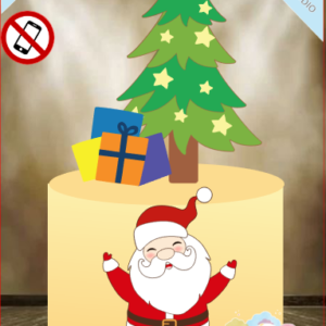 ARQUIVO de Corte Topo de Bolo Papai Noel de Natal- 27