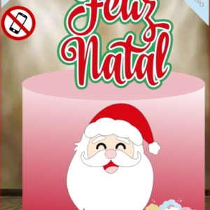 ARQUIVO de Corte Topo de Bolo Papai Noel de Natal- 28