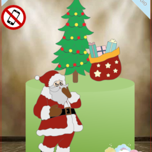 ARQUIVO de Corte Topo de Bolo Papai Noel de Natal- 30